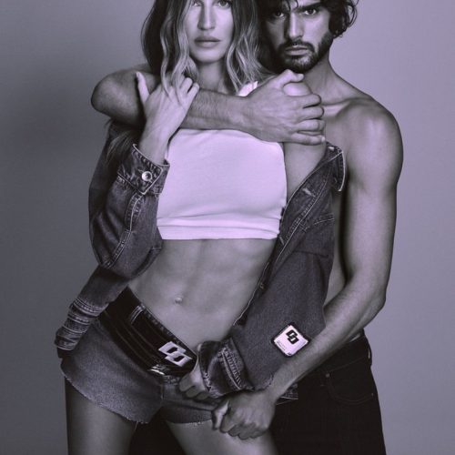 Namorado de Grazi Massafera, Marlon Teixeira faz campanha com Gisele Bündchen